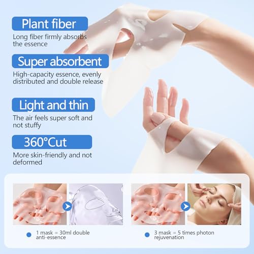 Collagen Facial Masks Set - 5 Hydrating Sheet Masks for All Skin Types