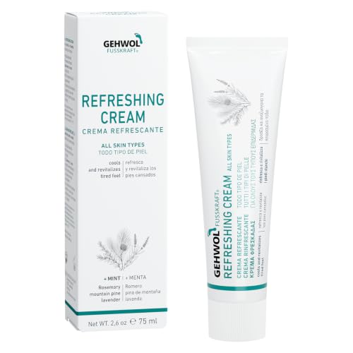 GEHWOL Refreshing Foot Cream - Cooling Mint Moisturizer for Tired Feet (75ml)
