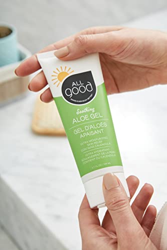All Good Aloe Vera Gel - Organic Skin Relief & Hydration 3.7 oz (2-Pack)
