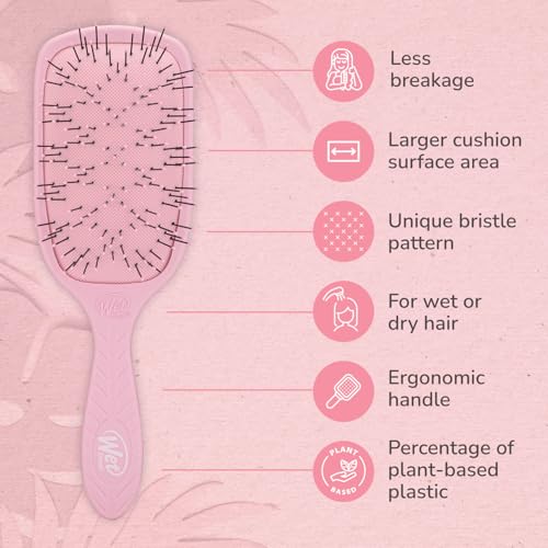 Wet Brush Go Green Thick Hair Paddle Detangling Brush - Pink, 1 Count