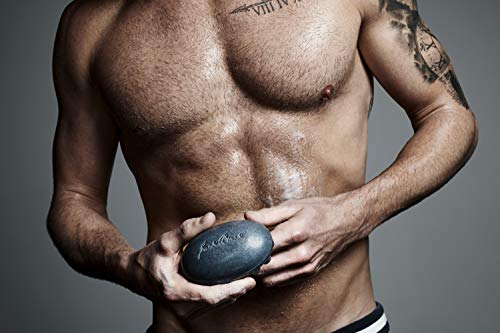 Jack Black Charcoal Body Bar Massaging Soap - Single Pack Men’s Exfoliating & Deodorizing