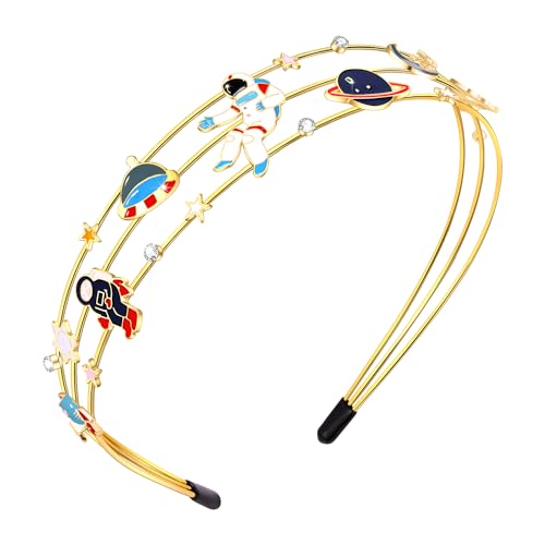 mokkia Astronaut Headband A - Jeweled Rhinestone Space Hair Accessory