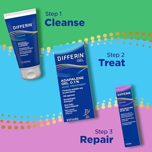Differin Resurfacing Acne Scar Gel for Face - Hydrates & Fights Uneven Skin