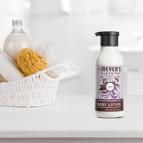 Mrs. Meyer's Clean Day Lavender Body Lotion, Moisturizing Shea Butter, 15.5 oz