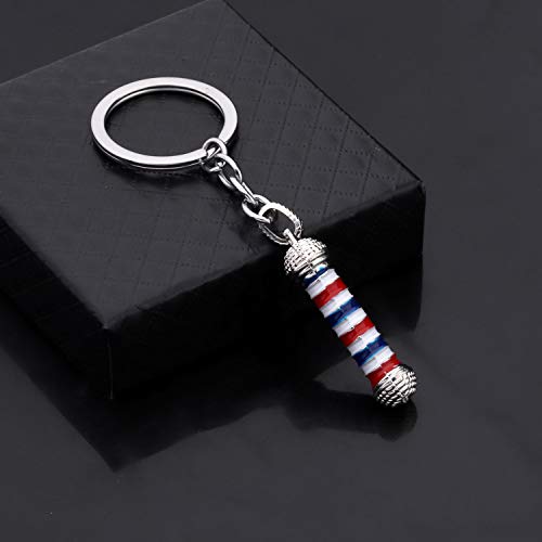 Barber Shop Keychain Pendant Necklace - Hair Stylist Gift