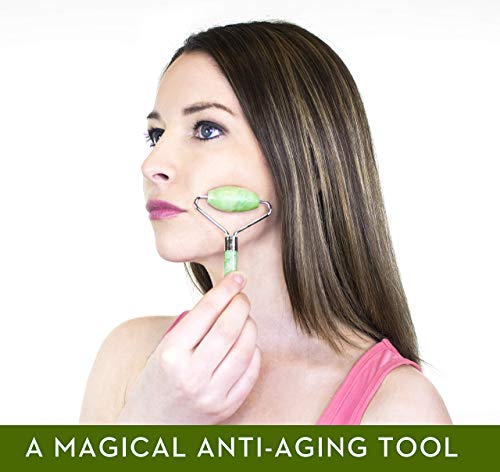 LDREAMAM Jade Roller & Gua Sha Facial Set - Anti-Aging Skin Care Tool Kit