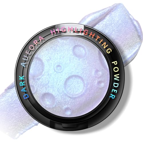 Noerrors Blue Chameleon Holographic Highlighter & Eyeshadow Palette, Multichrome Eye Makeup