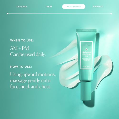 Naturium Niacinamide Gel Cream 5% - 1.7 oz Face Moisturizer for Dewy Skin, Vegan & Cruelty-Free