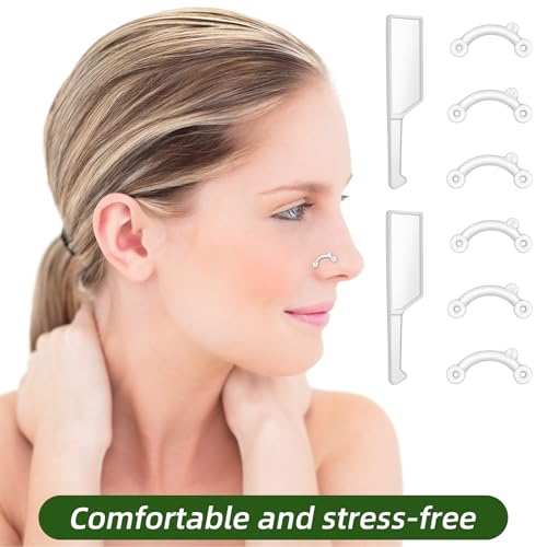 6 Pairs Nose Shaper Clips for Rhinoplasty - Adjustable Nose Lifter