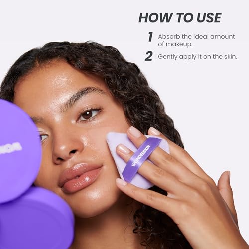 Wonderskin Velour Makeup Puff for Perfect Powder Application