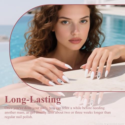 Artdone White Gel Nail Polish - Hema-Free 8ml for All Seasons