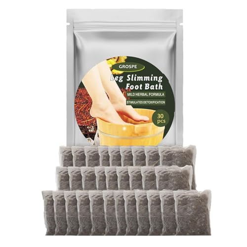 Herbal Foot Soak Bags 30pcs - Relaxing Mugwort & Herbal Foot Bath for Tired Feet