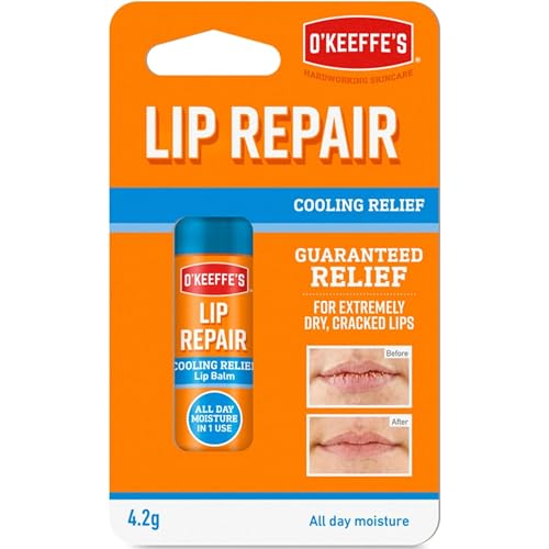 O'Keeffe's Lip Repair Cooling Relief Balm - 3 Pack, 0.15 oz Each