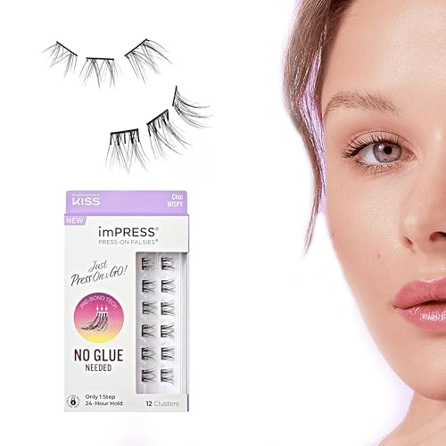 Kiss imPRESS Falsies Self-Adhesive Eyelashes - Natural Volume 12-14mm