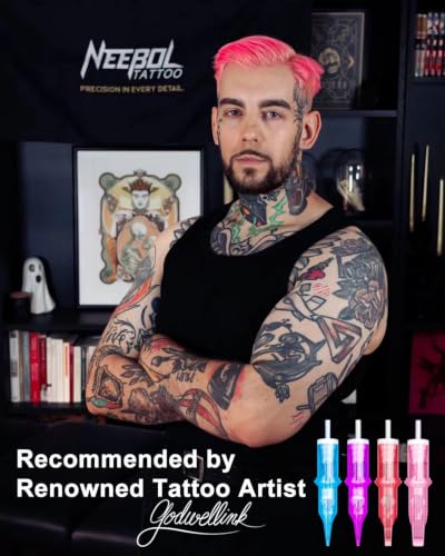 Neebol 50PCS #12 Mixed Tattoo Cartridge Needles Set (RL+RS+RM+M1)