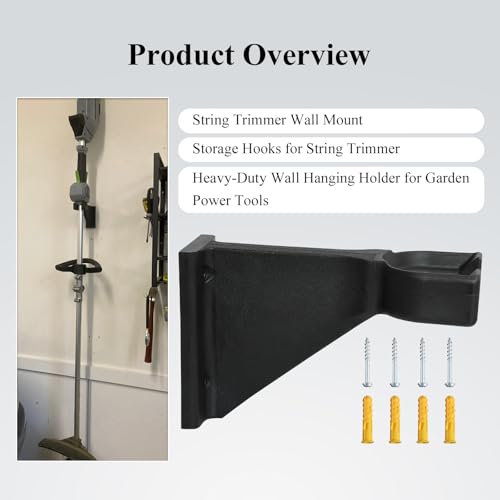 Heavy-Duty Wall Mount for Garden Power Tools - Fits EGO Trimmer