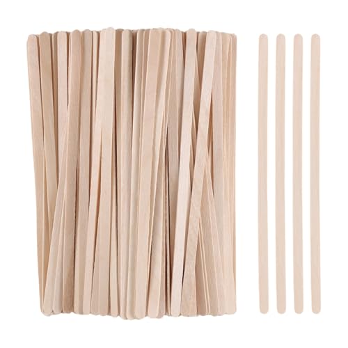 300pcs Birch Wood Coffee Stirrers & Wax Applicator Sticks