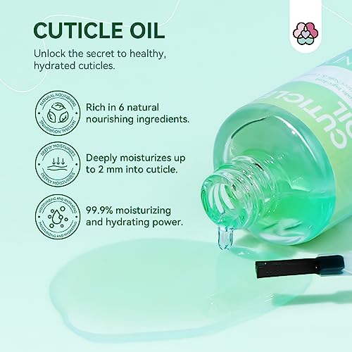 SAVILAND Gel Nail Polish Remover Kit - 513-Piece Set with Cuticle Oil