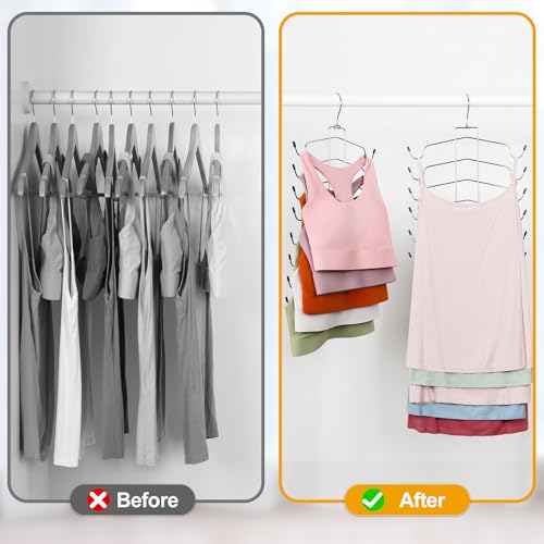 TOPIA HANGER 2 Pack 8-Layer Bra & Tank Top Organizer