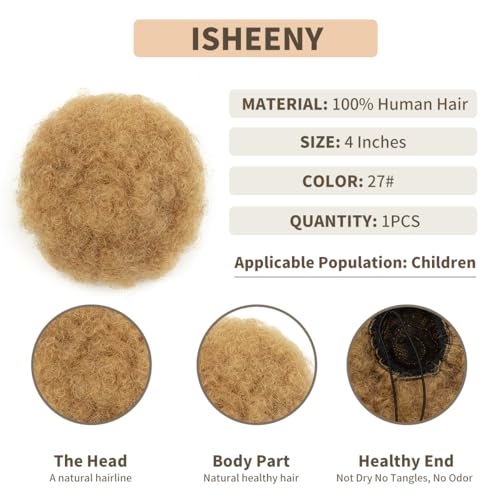 Afro Curly Hairpiece, Kinky Puff Drawstring Ponytail