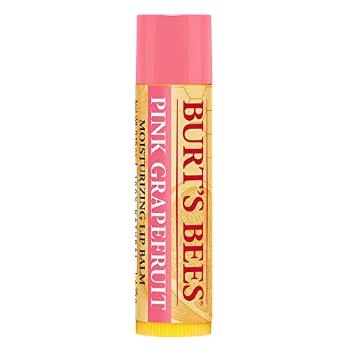 Burt's Bees Moisturizing Lip Balm, Pink Grapefruit, 8 Pack
