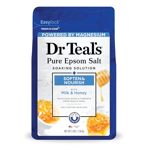 Dr. Teal's Epsom Salt Soaking Solution with Milk & Honey, 48 Oz