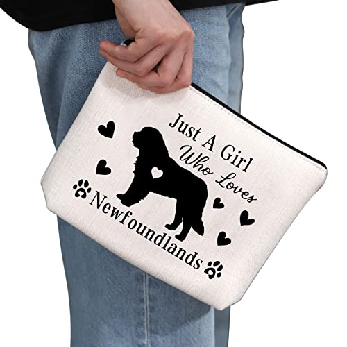 Newfoundland Lover Makeup Bag - Dog Owner Travel Cosmetic Pouch