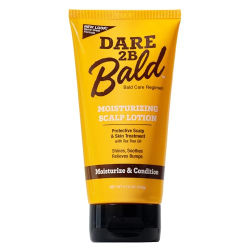Dare 2B Bald High Time Scalp Moisturizing Lotion | Scalp Moisturizer & After Shave Lotion | Bald Head Hydration & Razor Bump Relief | After Shave Balm | Tea Tree Oil Infused | 4.75 oz