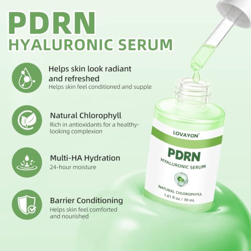 LOVAYON PDRN Salmon DNA Hydrating Serum with Hyaluronic Acid & Vitamin B5