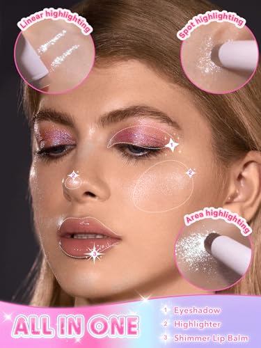 SHEGLAM Crystal Jelly Glaze Eye Shadow Stick - Shimmer Highlighter