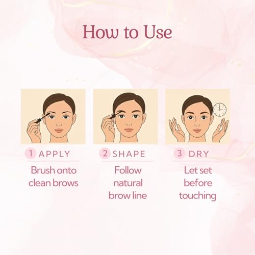 Evdayam Long-Lasting Natural Eyebrow Tint & Gel - Smudge-Proof, Easy Application, Medium Brown