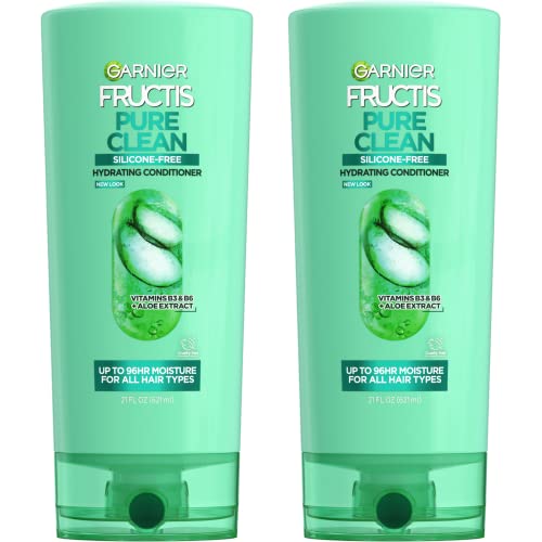 Garnier Fructis Pure Clean Unscented Hydrating Conditioner, 21 Fl Oz, Pack of 2