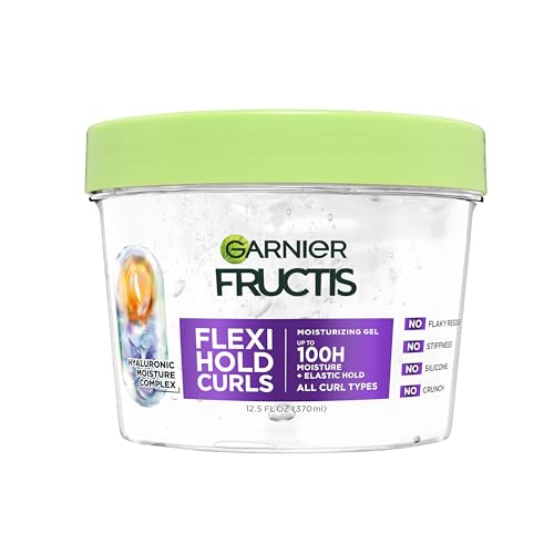 Garnier Fructis Flexi Hold Curls Gel - 100HR Moisture & Definition, 12.5 Fl Oz