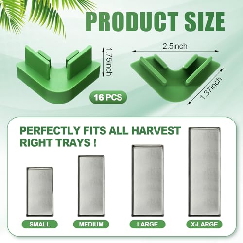 Briwooody 16-Piece Tray Stackers for Harvest Right Freeze Dryer