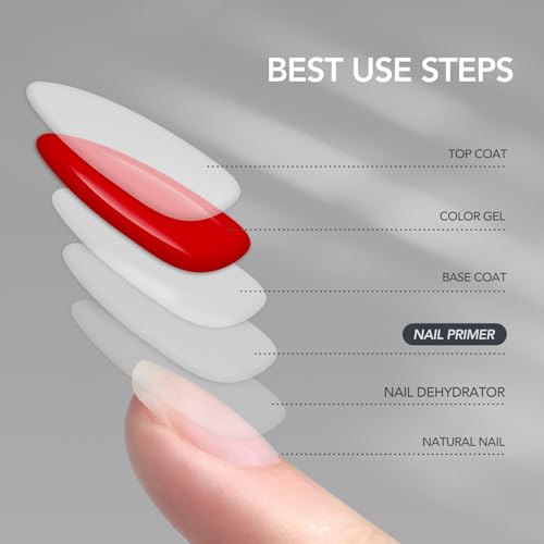 GAOY Acid-Free Nail Primer 16ml for Acrylic & Gel Polish