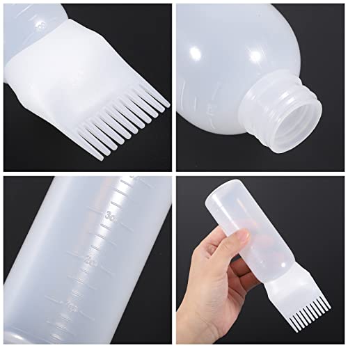 Pimoys 2-Pack 6Oz Root Comb Hair Dye Applicator Bottles