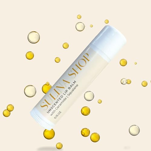 Sulina Shop Natural Lip Balm for Sensitive Lips, Deep Hydrating & Vegan
