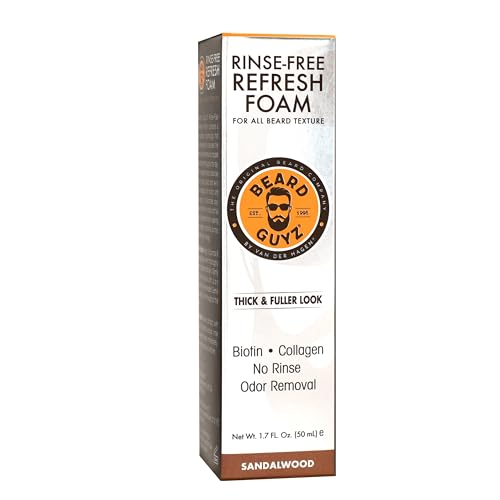 Rinse-Free Beard Cleanser Foam with Biotin & Collagen - 1.7 oz