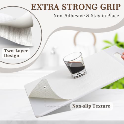 Non-Adhesive Kitchen Shelf Liner, 12" x 240" - Waterproof & Washable