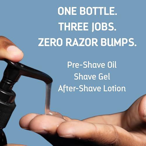TCM 3-in-1 Shave Glaze for Men - Pre-Shave Gel & Aftershave, Hydrating, 8 oz