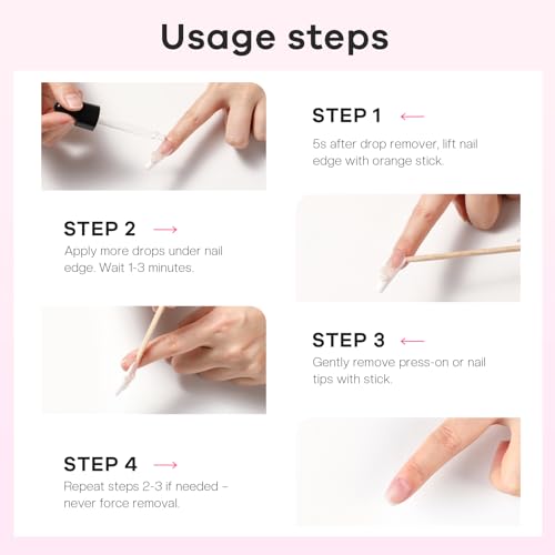 Glamonade Non-Acetone Nail Glue Remover - 30ml for Quick Removal