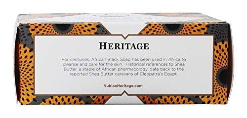 Nubian Heritage African Black Soap Bar with Shea Butter - 5 oz