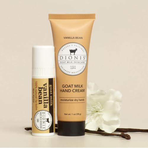 Dionis Goat Milk Hand Cream & Lip Balm Set - Vanilla Bean