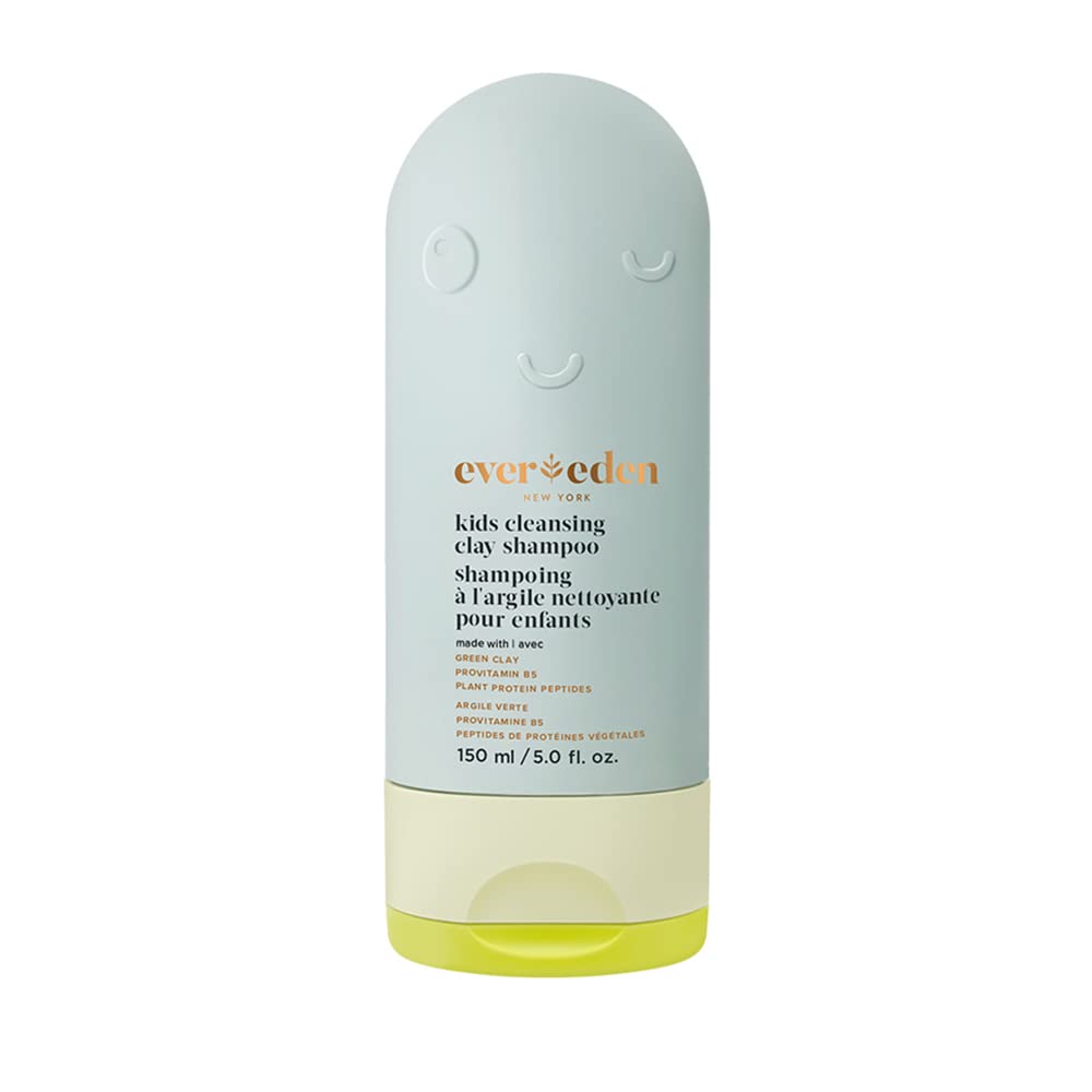 Kids After-Swim & Sports Shampoo - Cleansing Clay Detoxifies Hair & Scalp | Vegan, Dermatologist-Tested, All Hair Types, Ages 3+