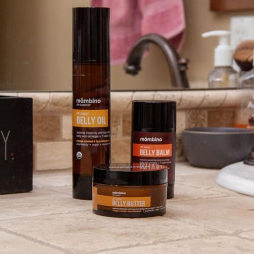 Mambino Organics Oh Baby! Organic Belly Oil 4 fl oz Pregnancy & Postpartum Skin Care