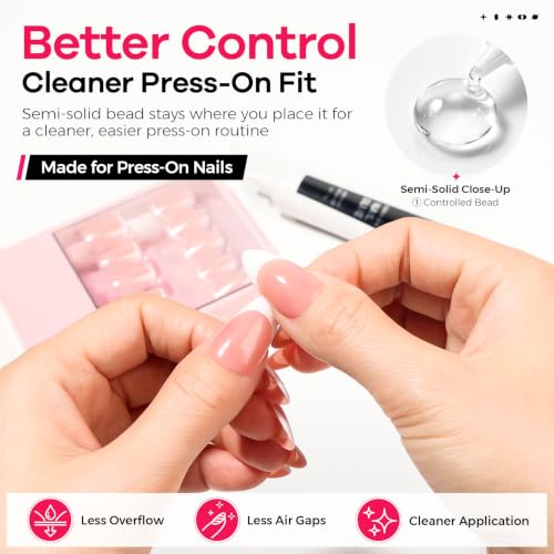 Glamonade Strong Press-On Nail Glue 15g Fast-Drying, No UV Needed