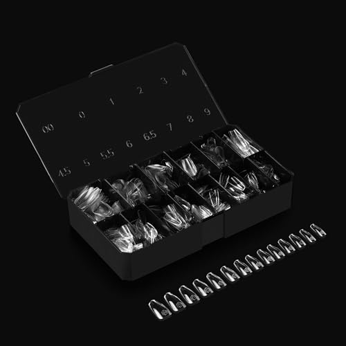 Apres Gel-X Coffin Nail Tips | 280 Soft Tips in 14 Sizes