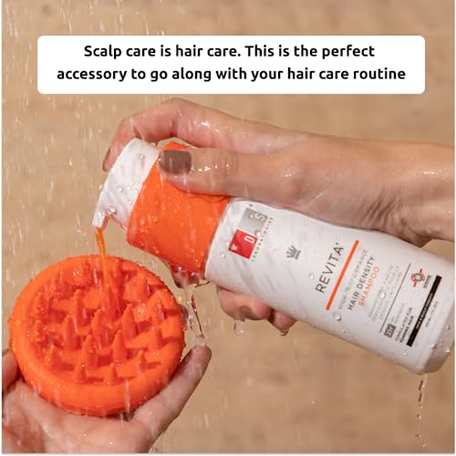 DS Labs Silicone Scalp Massager & Shampoo Brush for Deep Scalp Cleaning