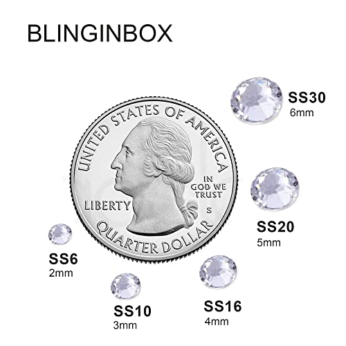 25000 Clear Flatback Rhinestones 4mm for Crafts & Nail Art