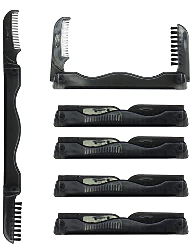 Iconikal Folding Pocket Eyebrow Brush & Comb Tool - 6-Pack